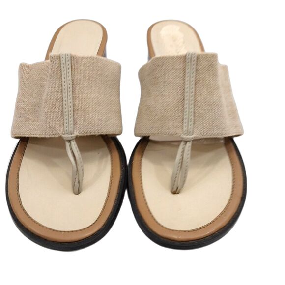 Karen Scott Sandals 8 Medium Tan And Brown #S005 - Picture 2 of 8